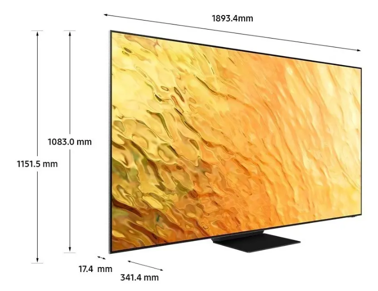 Smart TV Samsung 85” Neo QLED 8K QN800B UHD Mini LED 120Hz