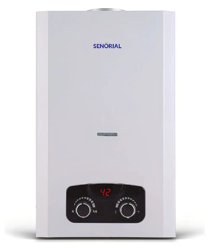 Calefón Gas Licuado GLP 14 l/min Señorial Evolution Max Blanco - 330114