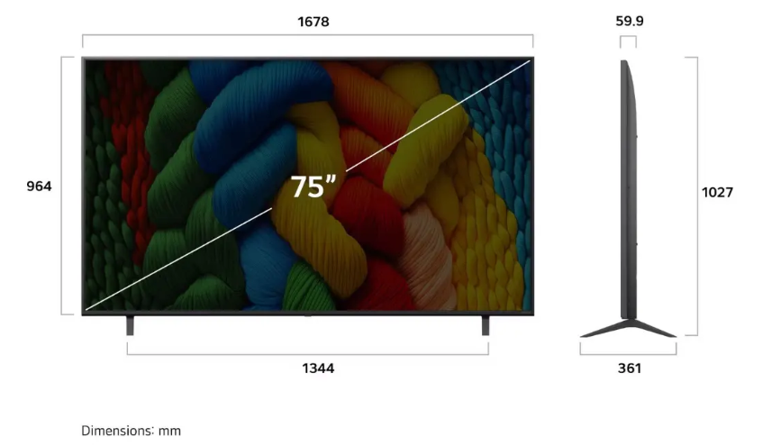 Smart TV LG 75” NanoCell 4K UHD 75NANO80ASA