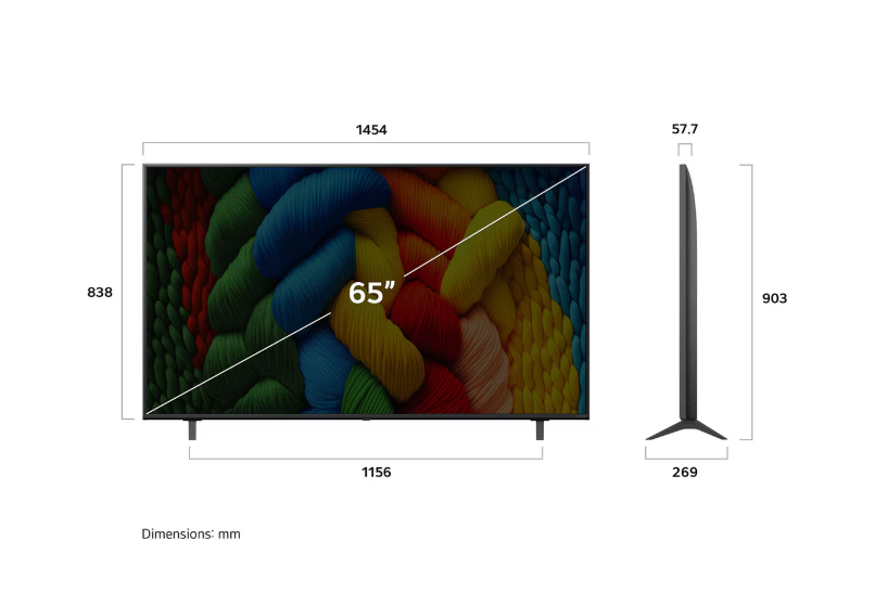 Smart TV LG 65” NanoCell 4K UHD 65NANO80ASA