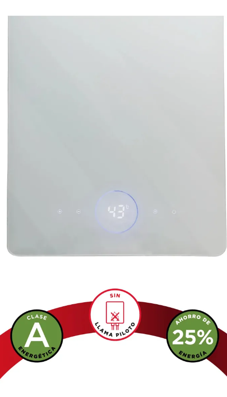 Calefón Rheem NovoTouch 14L Tiro Forzado GN Modelo R7-14L-GN-XI-TF-B