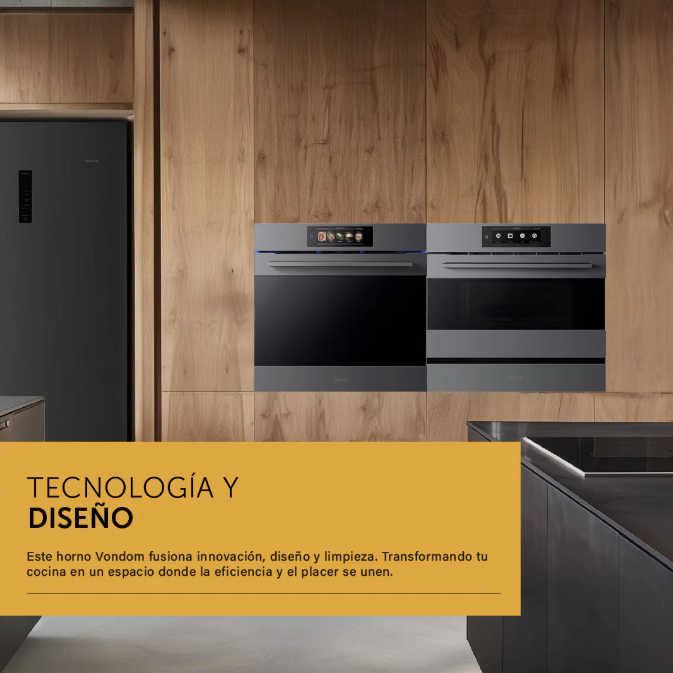 Horno Empotrable Vondom WiFi Pirolítico TFT Air Fry 81L TNC60HE-2