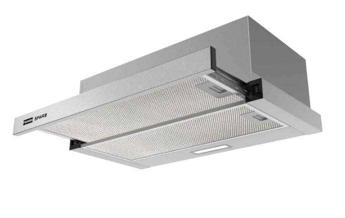 Campana Spar Flexa Lite 60cm Acero Empotrable Deslizante