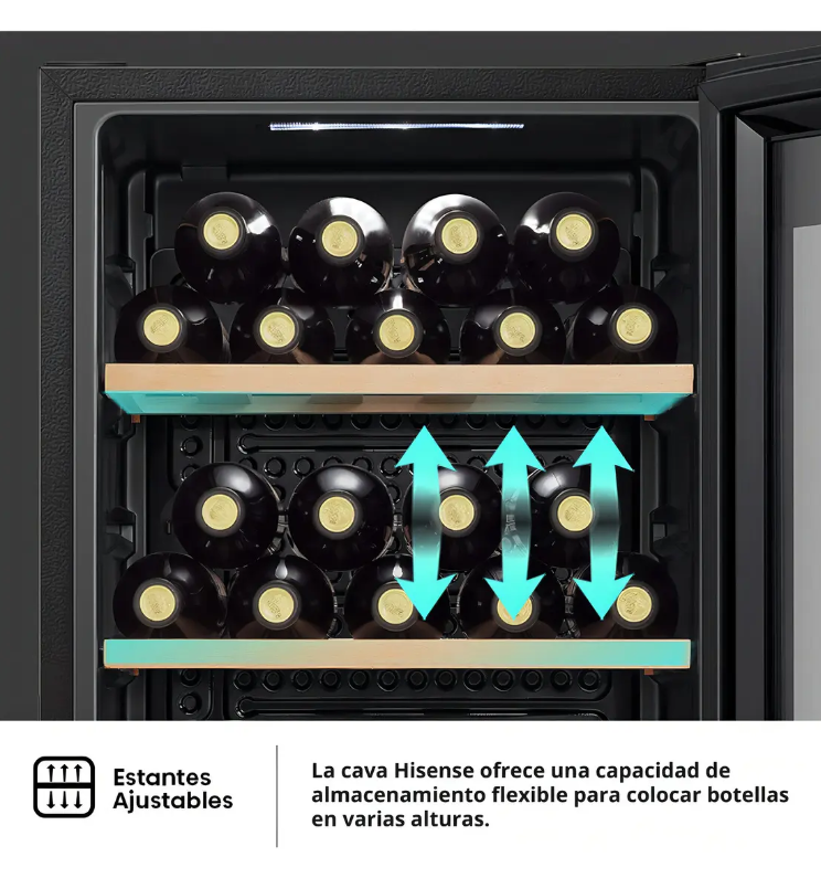 Cava de Vinos Hisense RW12D4NWG0 30 botellas