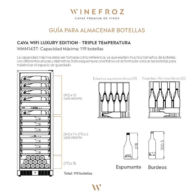 Cava Winefroz Luxury Edition WMN143T