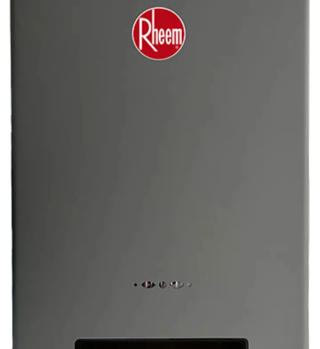 Calefon Instantaneo Rheem 14l Gn Tiro Natural Sin Piloto Gris Oscuro Gn R7-14L-GN-XI-D-G