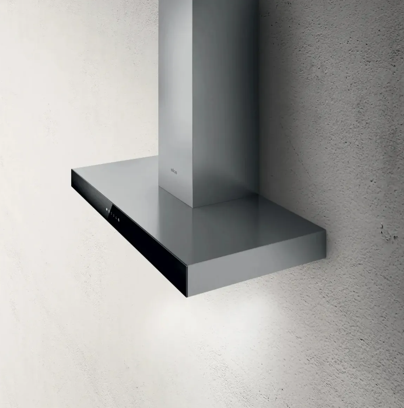 Campana Elica Joy 90 Cm Acero Inoxidable Vidrio Negro PRF0104626A
