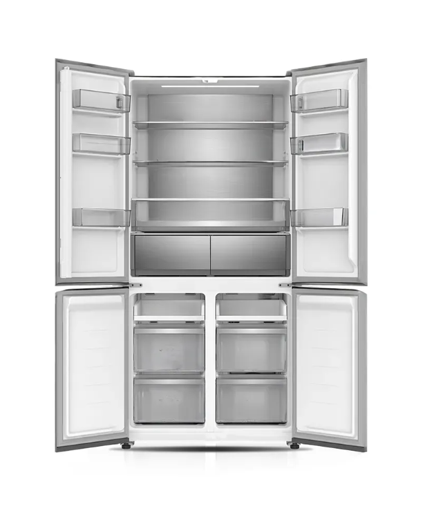 Heladera Vondom French Door FD503GD 503 L Inverter – No Frost – Puerta Negra Espejada – 4 Puertas