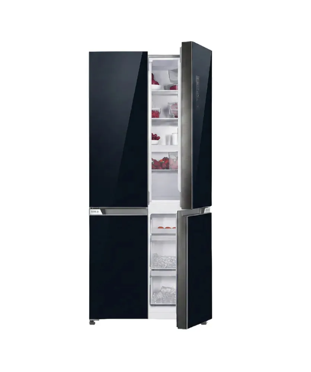 Heladera Vondom French Door FD503GD 503 L Inverter – No Frost – Puerta Negra Espejada – 4 Puertas