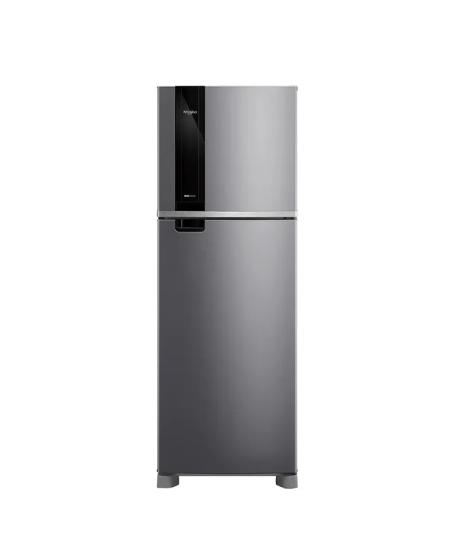 Heladera Whirlpool Xpert Inverter No Frost 383 L Inox Freezer Superior WRM46MK