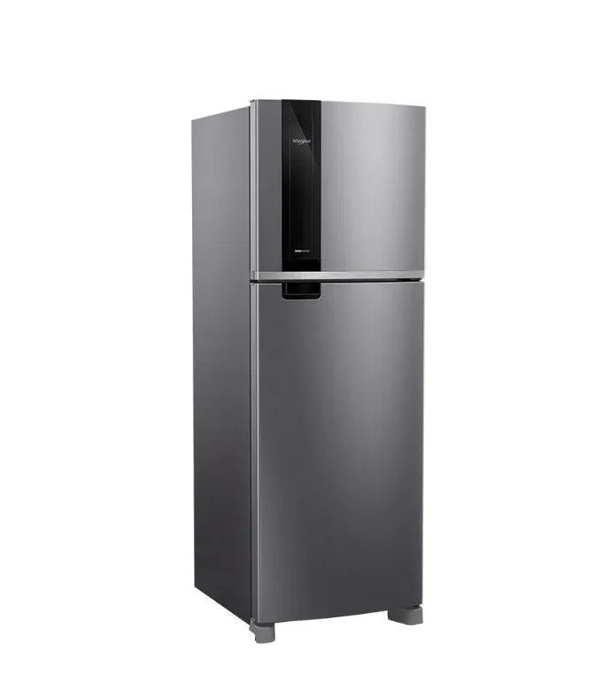 Heladera Whirlpool Xpert Inverter No Frost 383 L Inox Freezer Superior WRM46MK