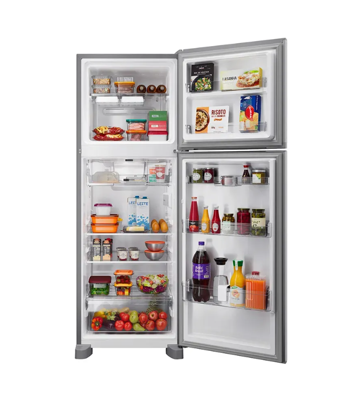 Heladera Whirlpool Xpert Inverter No Frost 383 L Inox Freezer Superior WRM46MK