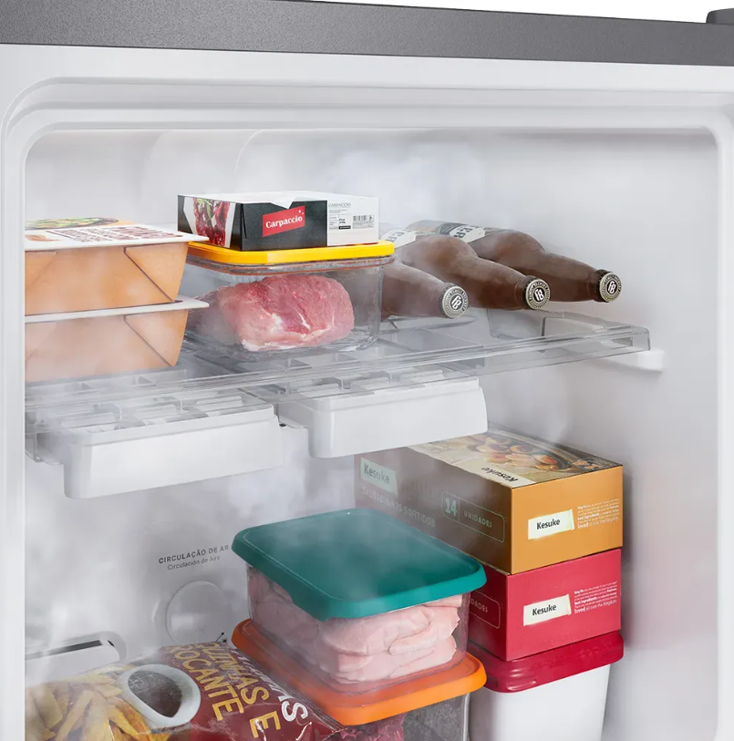 Heladera Whirlpool Xpert Inverter No Frost 383 L Inox Freezer Superior WRM46MK