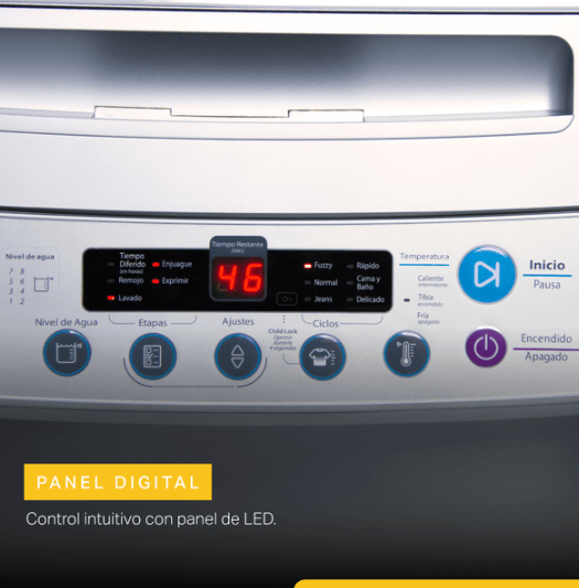 Lavarropas Whirlpool 6,5 Kg Carga Superior Eco Friendly Silver WWI06ASZWA