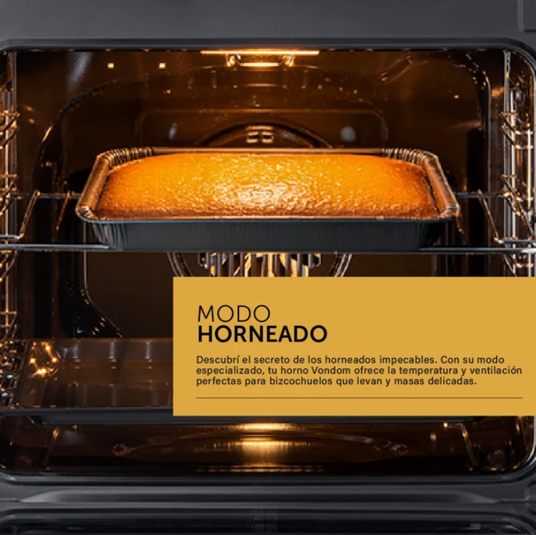 Horno Eléctrico Empotrable Vondom 73 Litros Negro Full Touch TNC60ENG