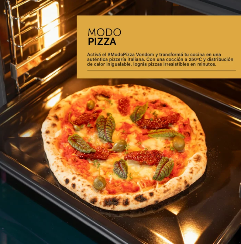 Horno Eléctrico Empotrable Vondom 73 Litros Negro Full Touch TNC60ENG