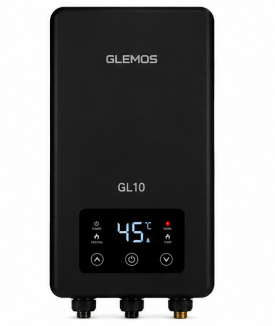 Calefón Eléctrico Instantáneo GLEMOS GL10 Negro GLEM002