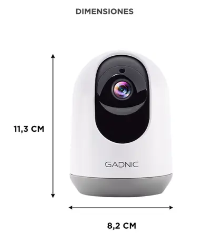 Cámara de Seguridad GADNIC P2P00090 IP Full HD 3 MP