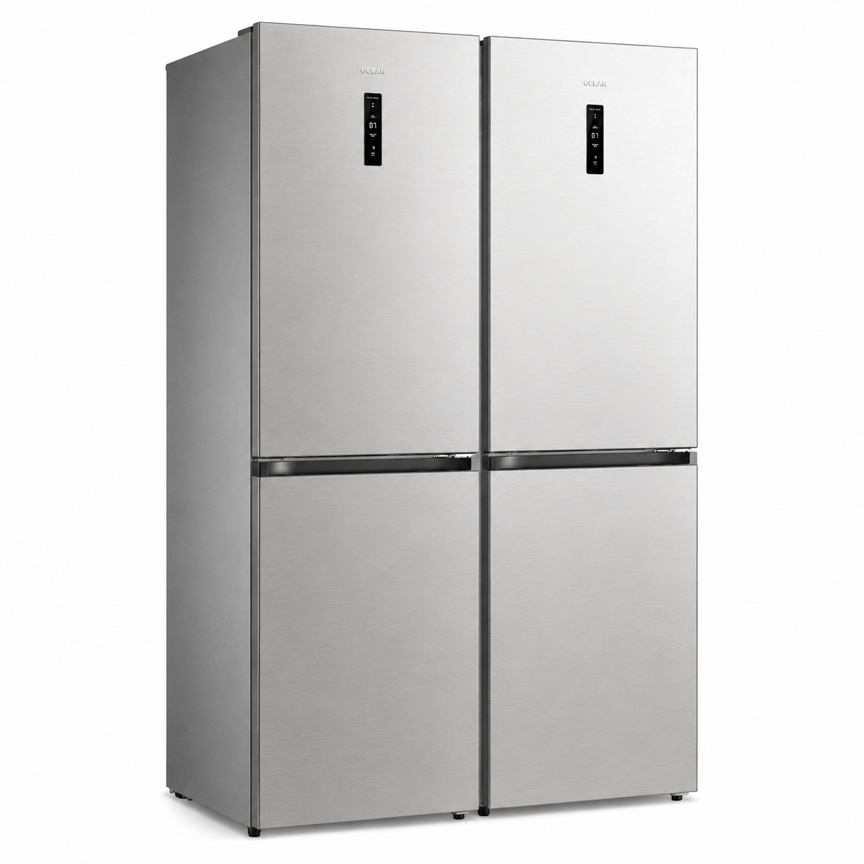 Combo Heladera Side By Side Ocean Italy Combi 580l Platinium OSCB310NFDS3