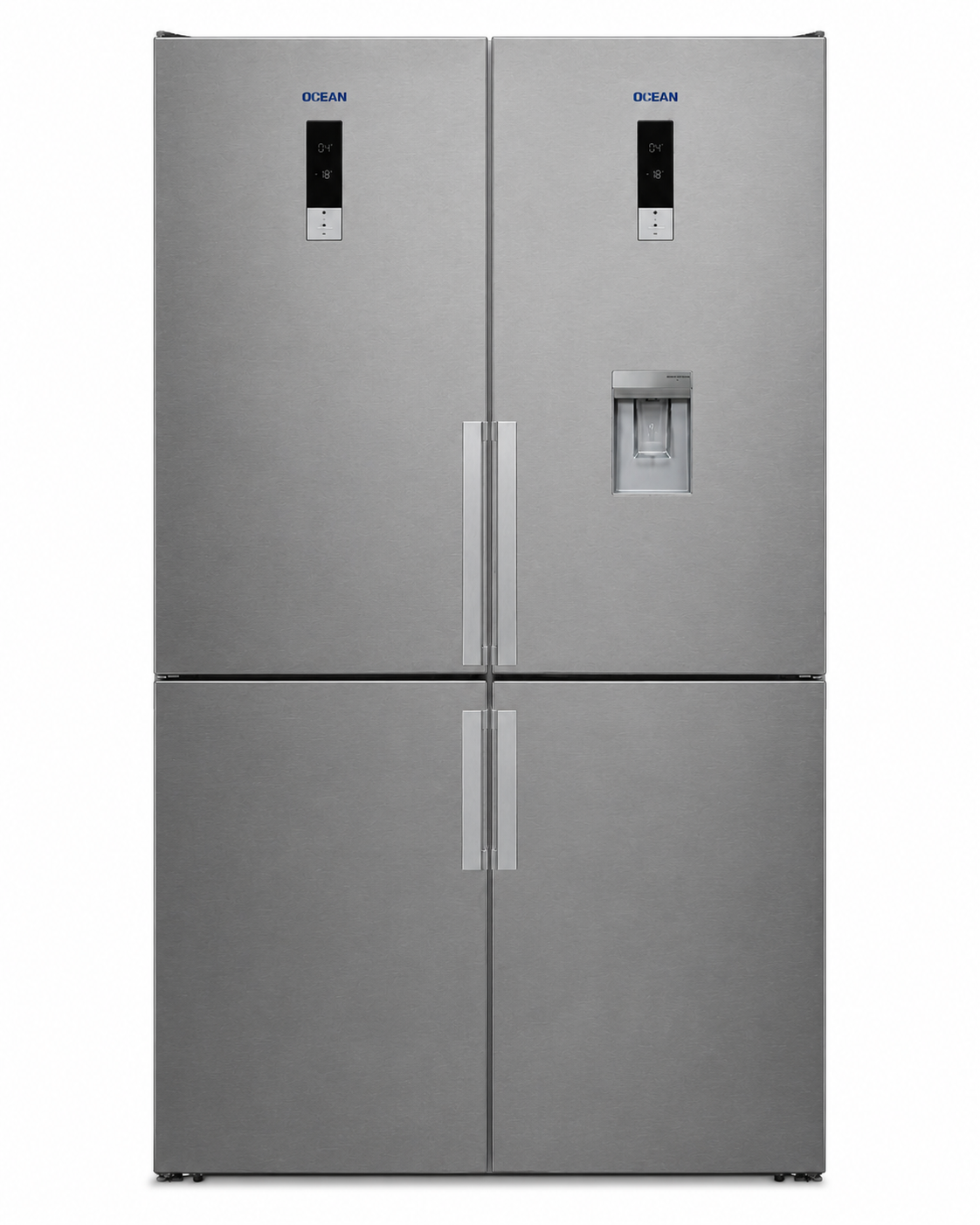 Heladera Combi No Frost OCEAN ITALY  CNF412TDXA+ +  CNFR410TDXA+  con dispenser