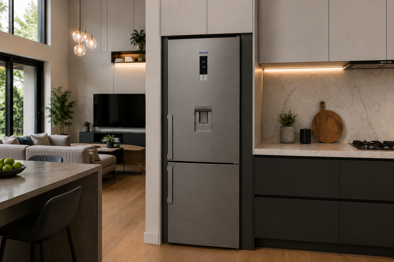 Heladera Combi No Frost OCEAN ITALY CNF 412 TD X A+