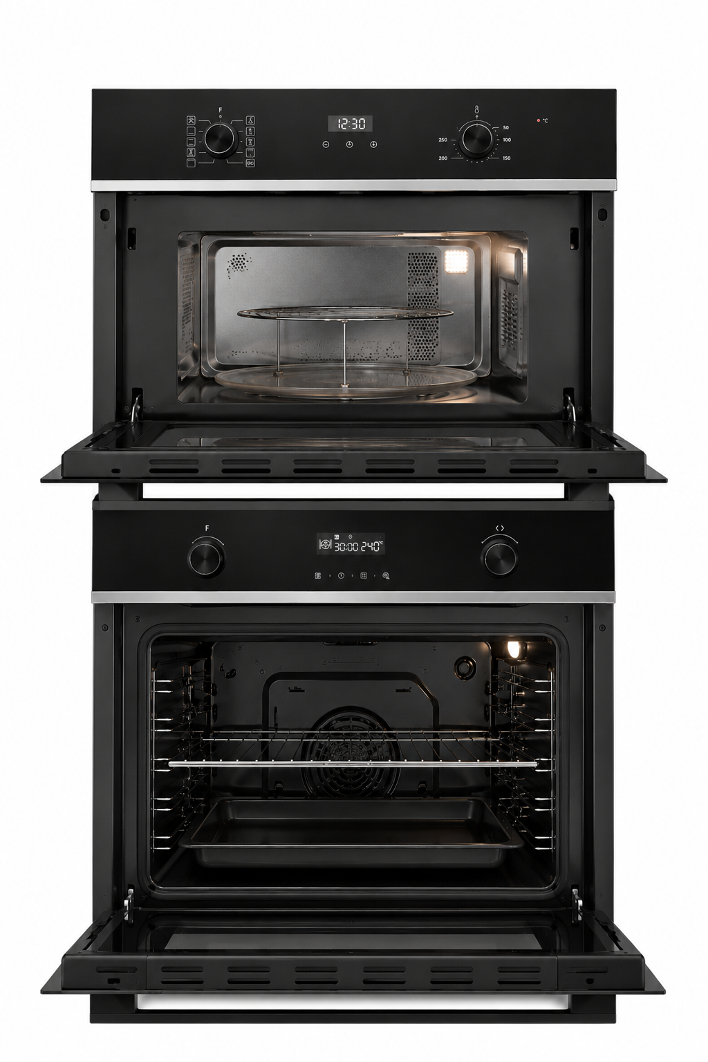 Combo Horno + Microondas Empotrables Ocean Italy Negro OEOM69BEF + MWOI349TCGAB