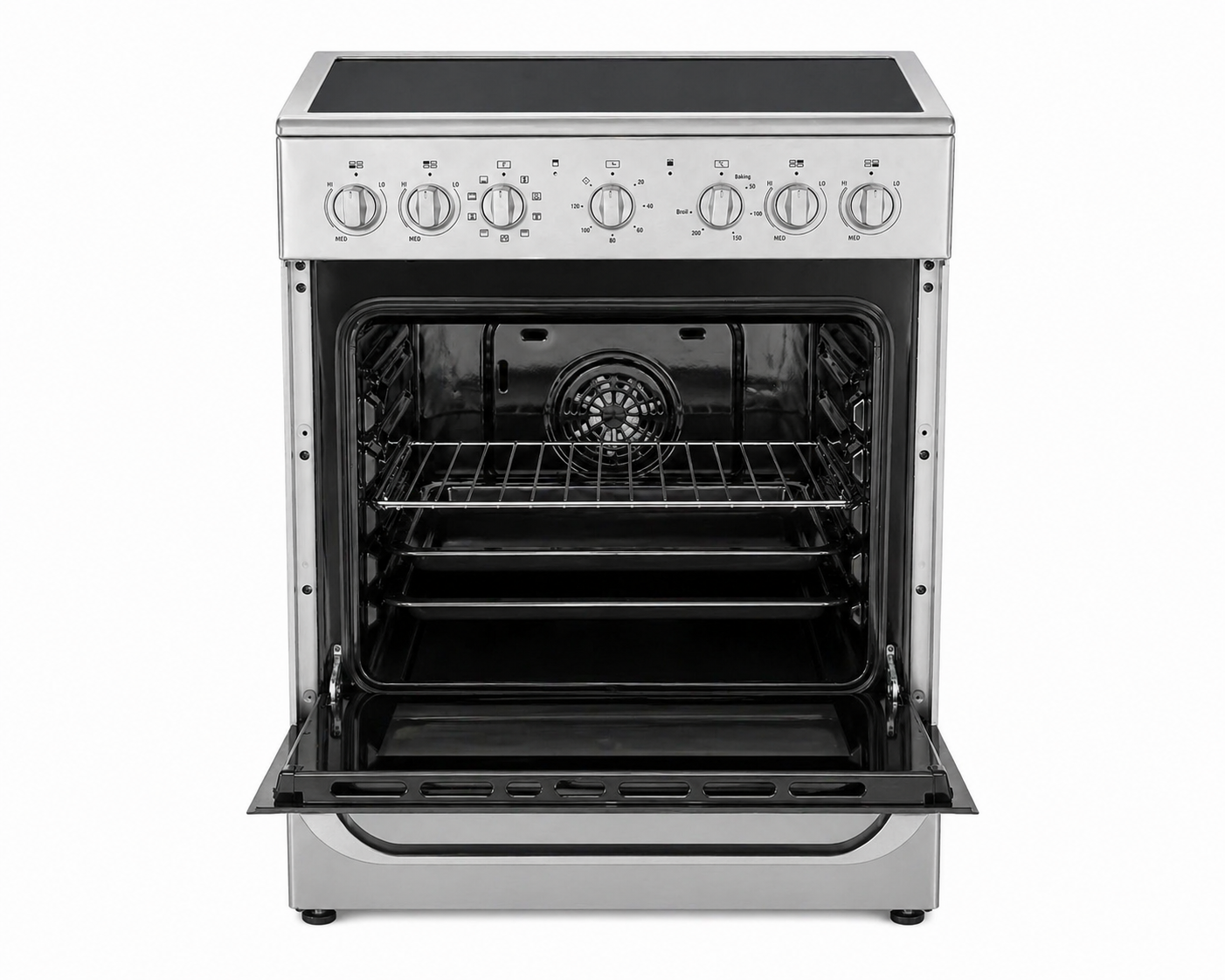 Cocina Eléctrica OCEAN 60x65cm Vitrocerámica VCOM 6604-4I
