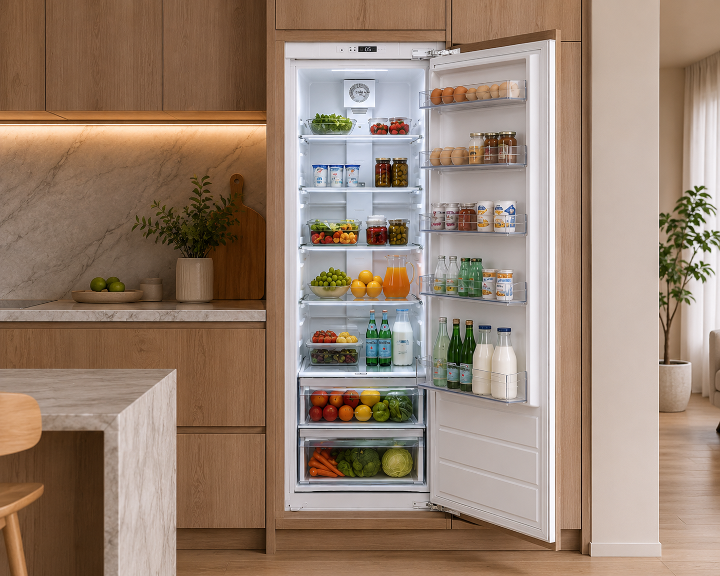Heladera Panelable Empotrable OCEAN ITALY 294L BFR 320 W 3
