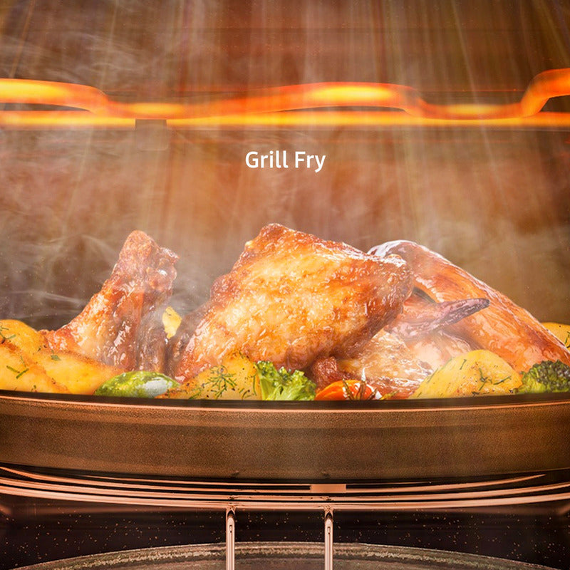 Microondas Samsung Bespoke Grill Fry Ceramico 30 L Gris