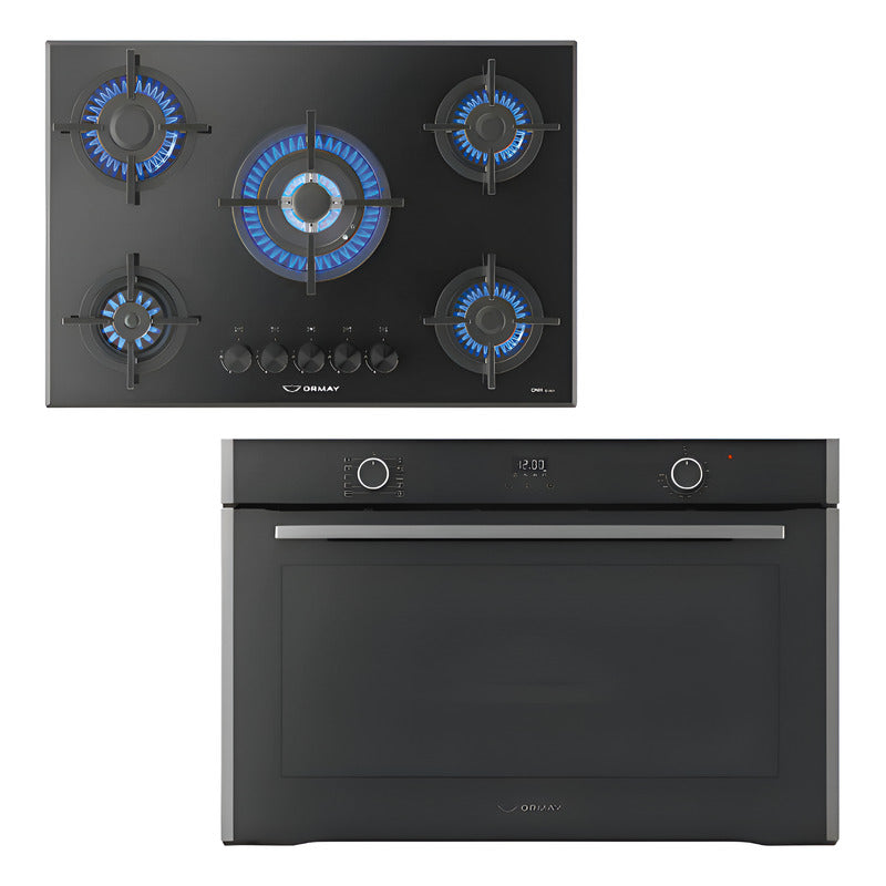 Combo Ormay Horno Eléctrico 90cm + Anafe A Gas 5 Hornallas