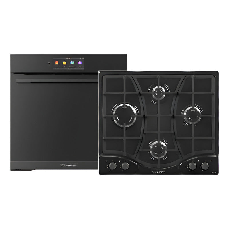 Combo Ormay Black 60cm Horno He60 Airfryer+anafe Tecnos Gas
