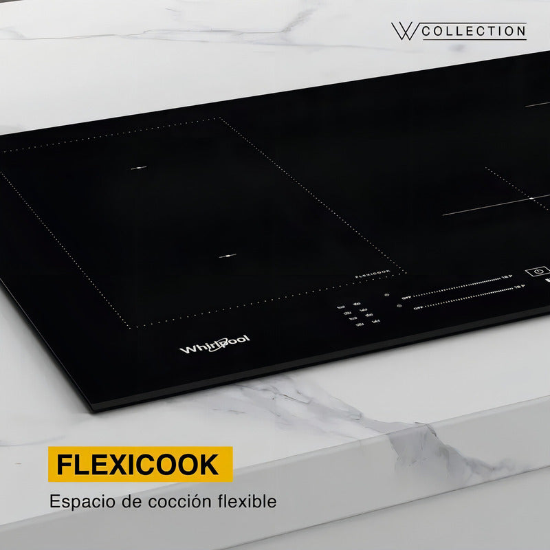 Anafe A Inducción 4 Zonas Whirlpool Wdj77 77 Cm Color Negro