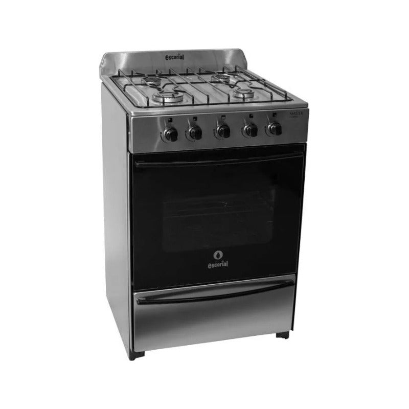 Cocina Escorial Master Classic Acero Inox 56cm Gas Envasado