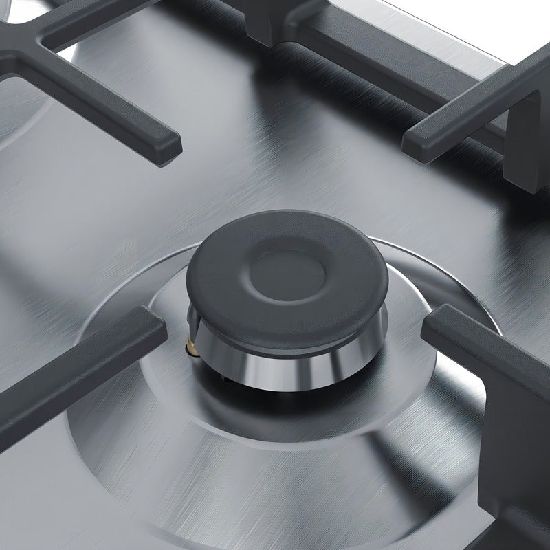 Anafe Con Alimentación A Gas - Bosch Pgh6b5b90 Color Acero