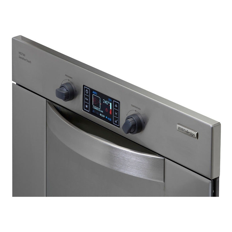 Horno Eléctrico Touch Longvie Hest60x De Empotrar Color Acero Inoxidable