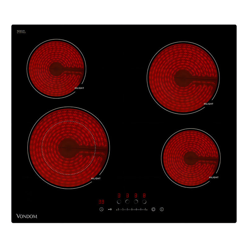 Anafe Eléctrico Vitrocerámica Empotrable Vondom - 60 Cm