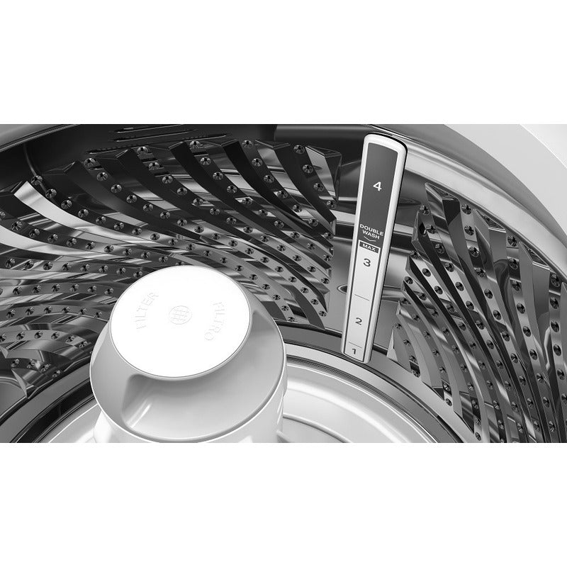 Lavarropas Whirlpool Xpert Dual Wash 10 Kg Color Inoxidable