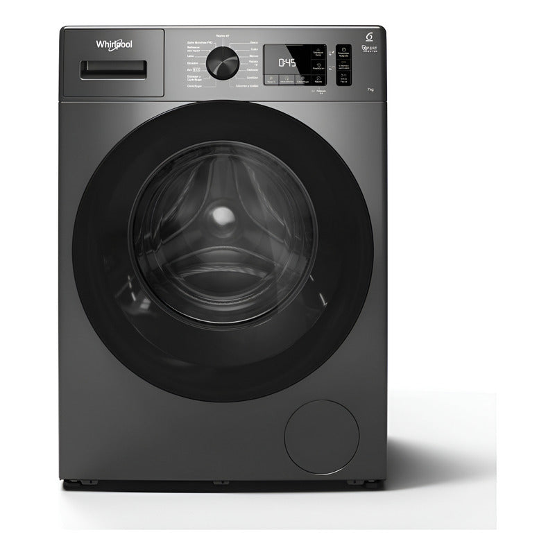 Lavarropas Whirlpool C/frontal 7kg - 1200 Rpm Color Silver
