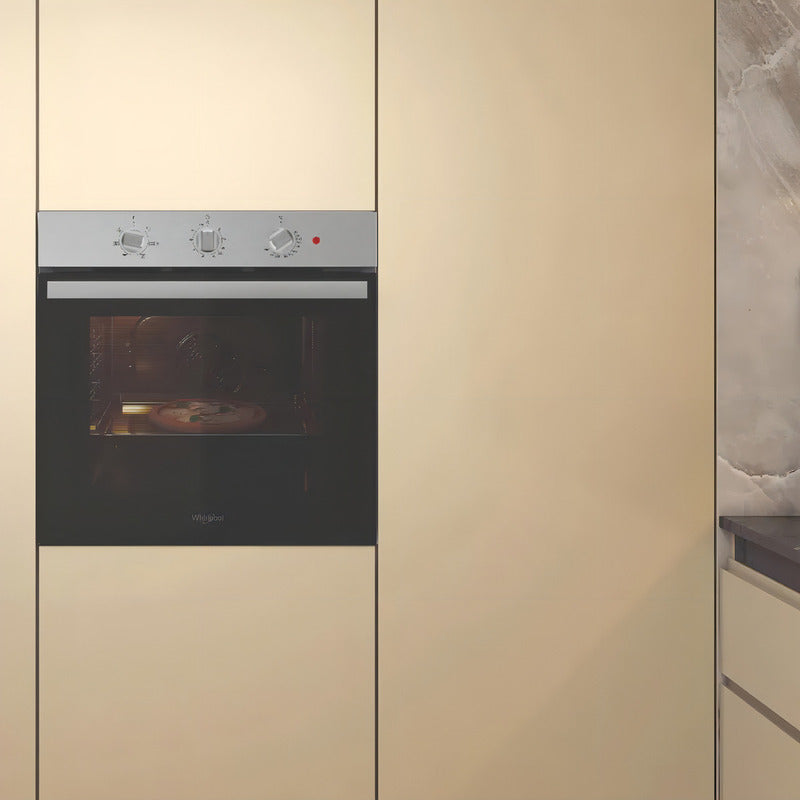 Horno Whirlpool Wob71as Empotrable Eléctrico 71 Litros Inoxidable Convección Smart Clean