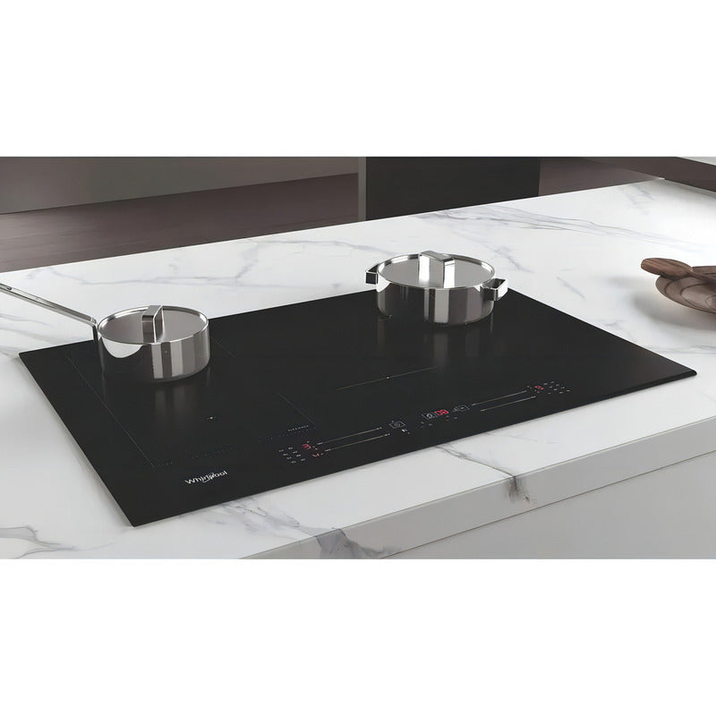 Anafe A Inducción 4 Zonas Whirlpool Wdj77 77 Cm Color Negro