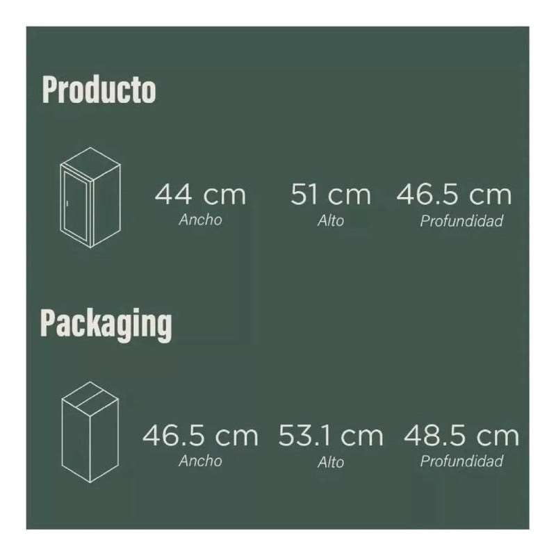 Frigobar Vondom 48 L Acero Inoxidable Rfg148a Motor Compresor