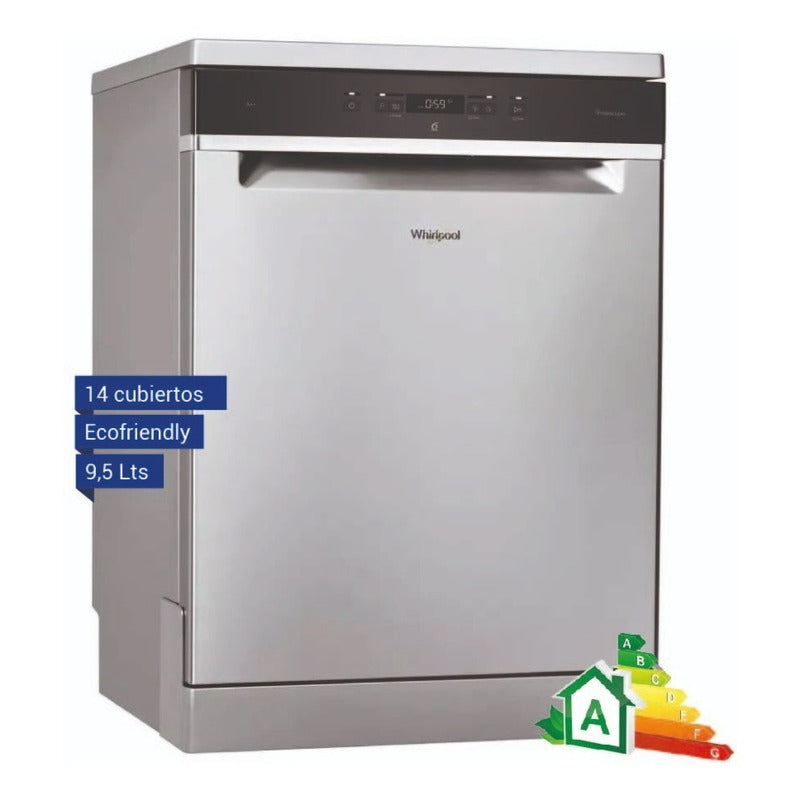 Lavavajillas 14 Cubiertos Whirlpool Wlv14sy Sense Plateado