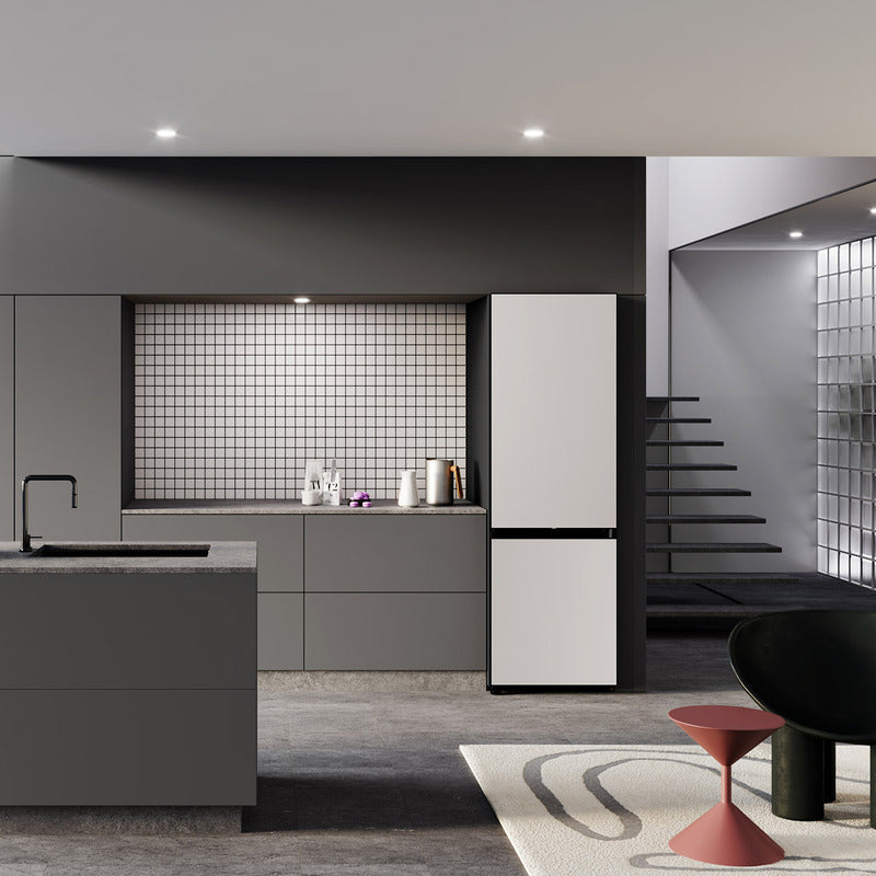 Heladera Invert Samsung Bespoke Rb33a307039 328l Satin Beige