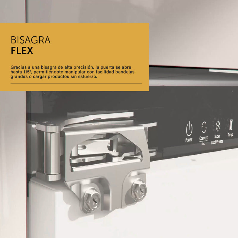 Heladera Combi Panelable Vondom Wifi Inverter No Frost - 250 L