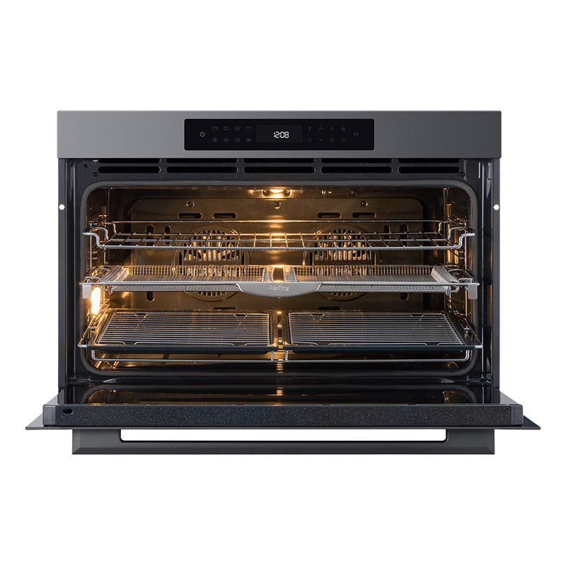 Horno Eléctrico Empotrable Pirolítico Con Air Fry 133 L 90cm Color Negro