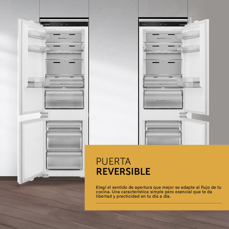Heladera Combi Panelable Vondom Wifi Inverter No Frost - 250 L
