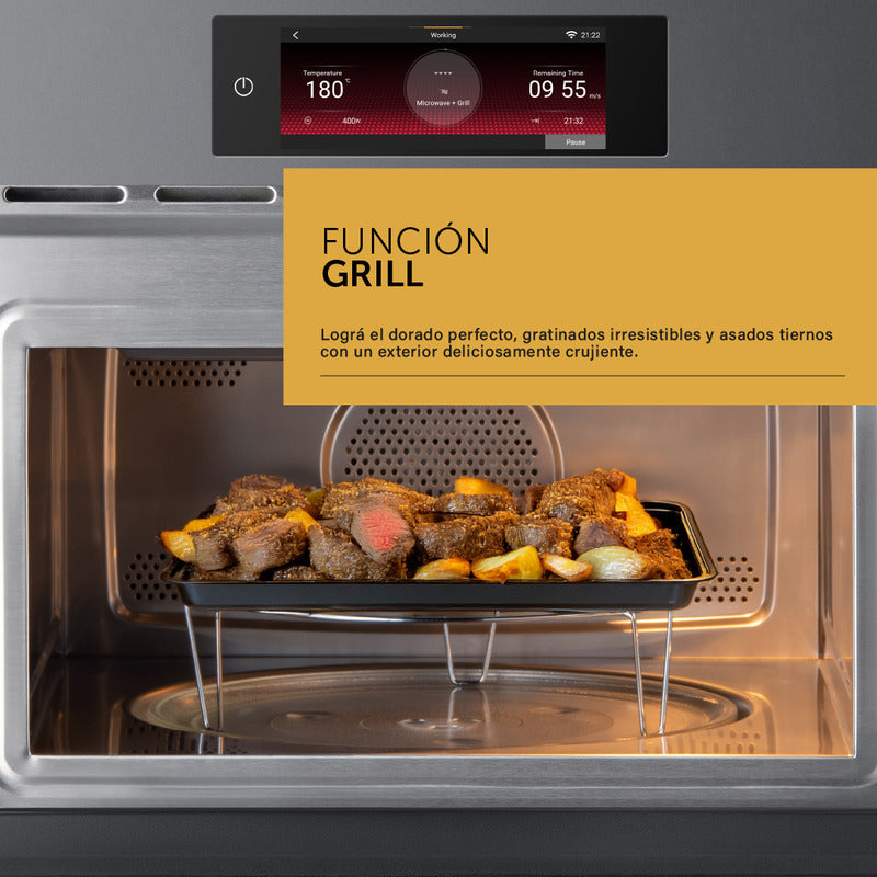 Horno Microondas Eléctrico Empotrable Vondom Con Pantalla Tft & Wifi - 60 Cm Capacidad 38 L