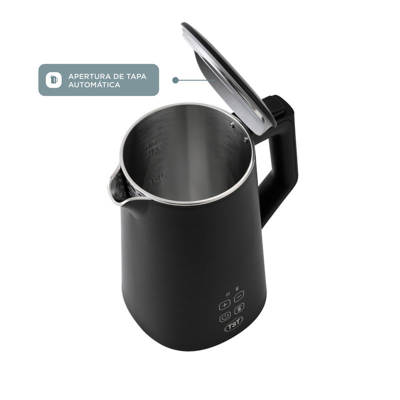Pava Eléctrica Tst - 1.7 L - Negro Mate - Corte Automático