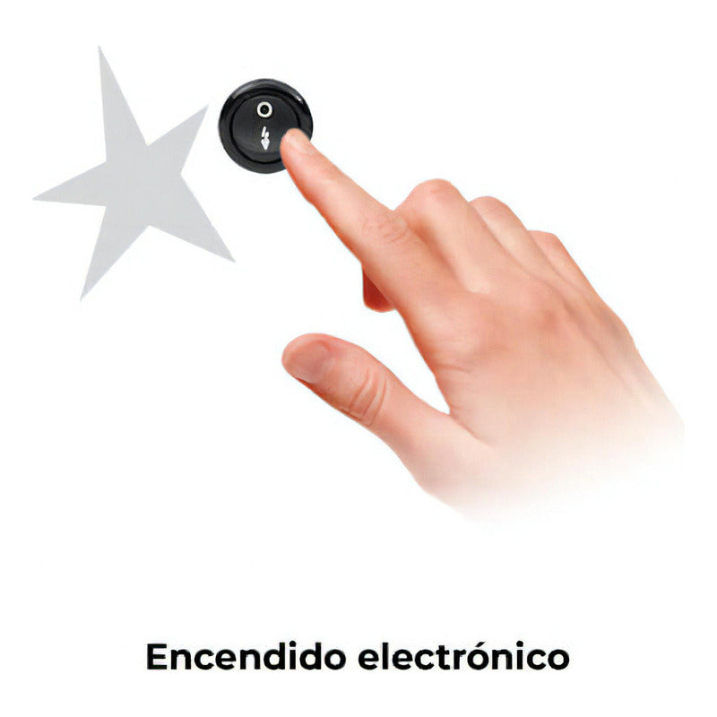 Cocina A Gas Longvie 12331x 56cm Inox Cajón Parrilla Color Acero Inoxidable