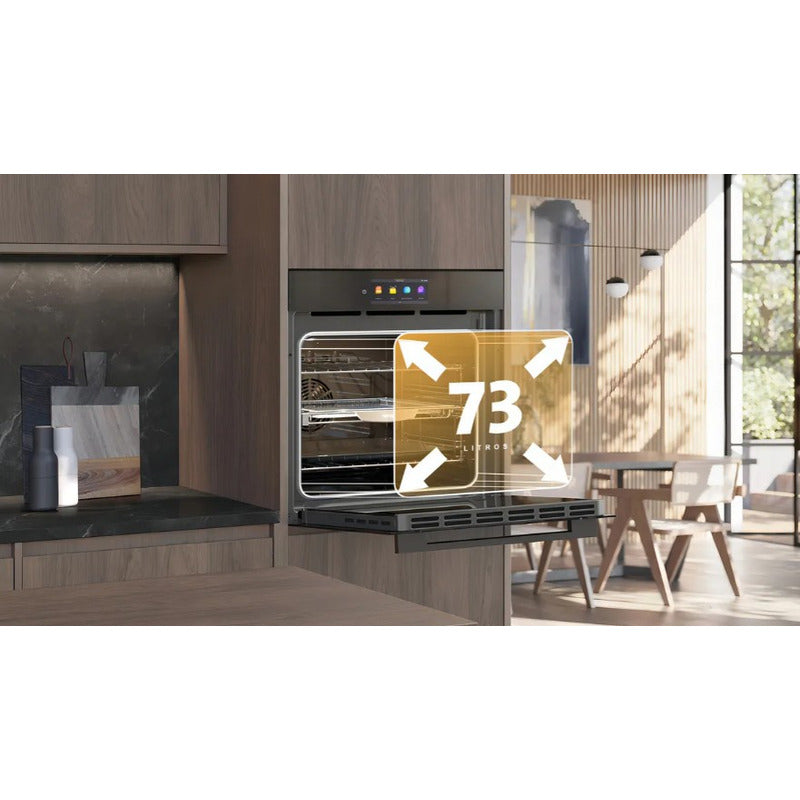 Combo Ormay Black 60cm Horno He60 Airfryer+anafe Tecnos Gas